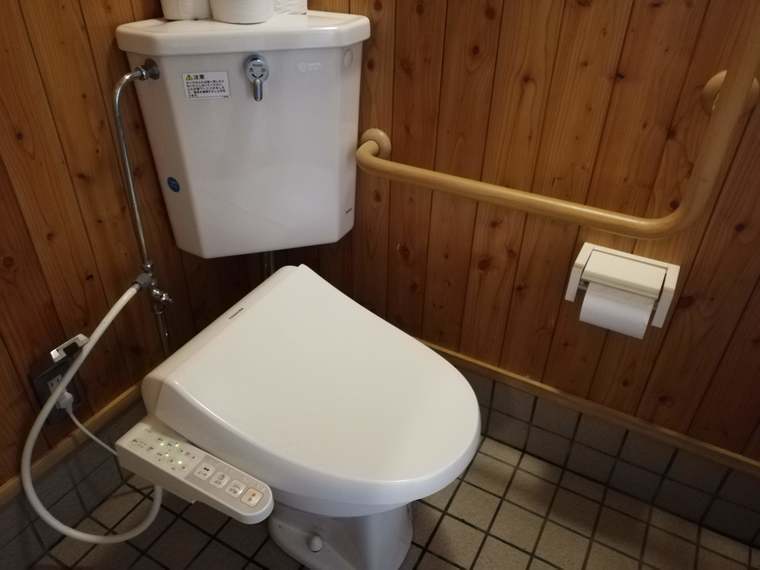 古山貯水池オートキャンプ場のトイレ