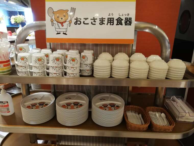 ザ・ブッフェ大丸札幌のおこさま食器